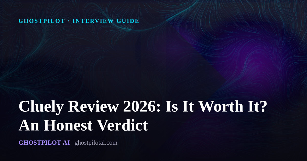 GhostPilot interview guide: Cluely Review 2026: Is It Worth It? An Honest Verdict