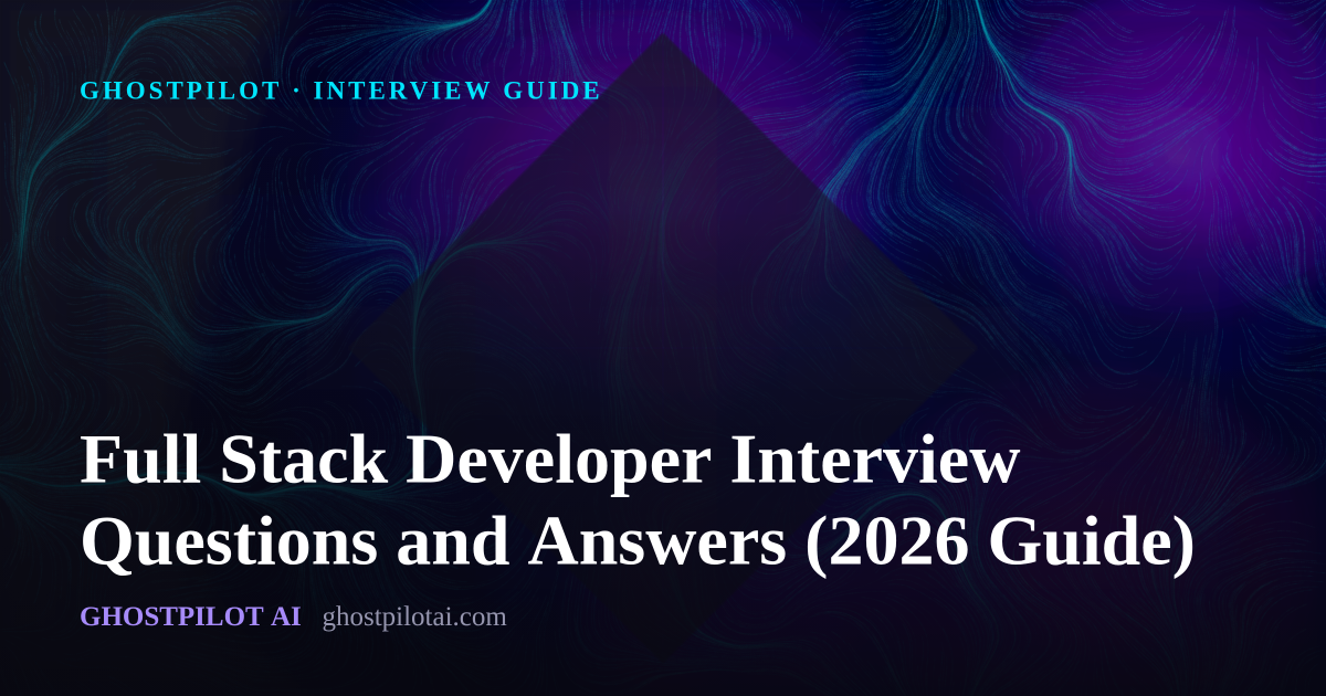 GhostPilot interview guide: Full Stack Developer Interview Questions and Answers (2026 Guide)