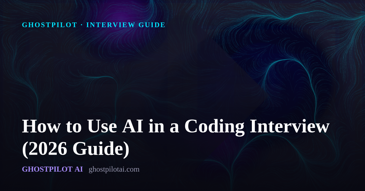 GhostPilot interview guide: How to Use AI in a Coding Interview (2026 Guide)