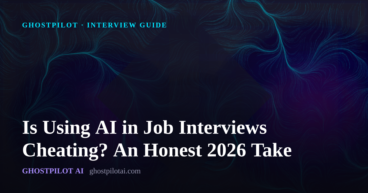 GhostPilot perspective: Is Using AI in Job Interviews Cheating? An Honest 2026 Take